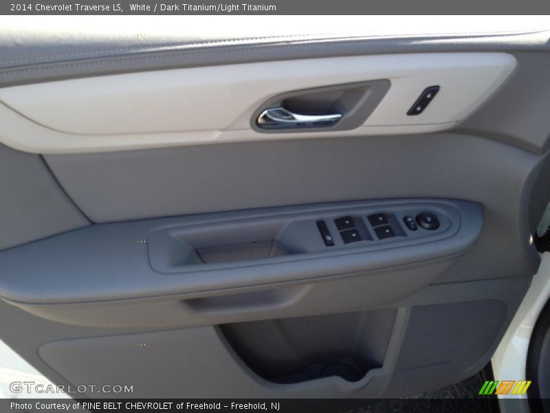 White / Dark Titanium/Light Titanium 2014 Chevrolet Traverse LS