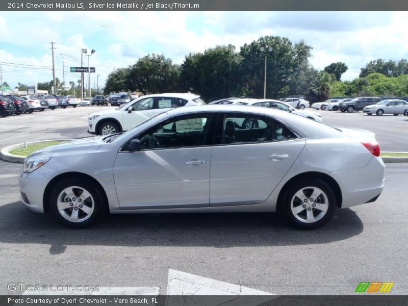 Silver Ice Metallic / Jet Black/Titanium 2014 Chevrolet Malibu LS