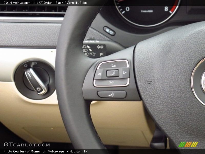 Black / Cornsilk Beige 2014 Volkswagen Jetta SE Sedan