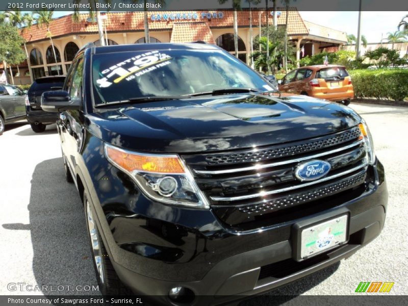 Black / Charcoal Black 2012 Ford Explorer Limited