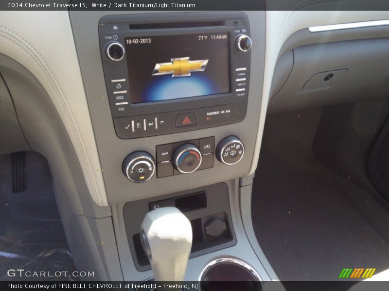 White / Dark Titanium/Light Titanium 2014 Chevrolet Traverse LS