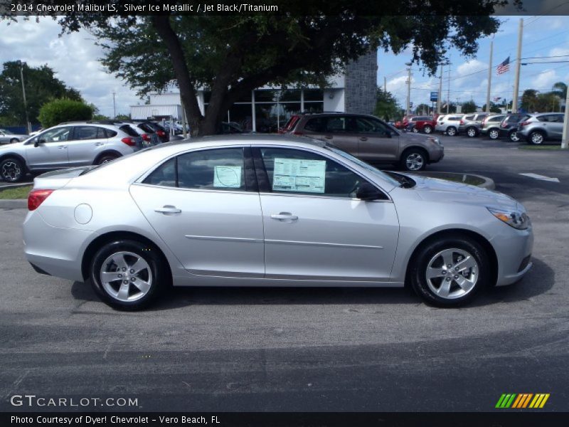 Silver Ice Metallic / Jet Black/Titanium 2014 Chevrolet Malibu LS
