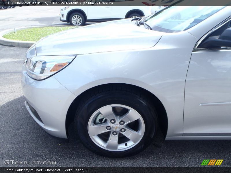 Silver Ice Metallic / Jet Black/Titanium 2014 Chevrolet Malibu LS