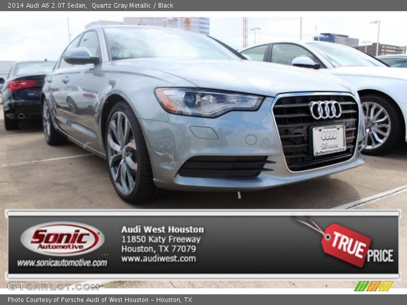 Quartz Gray Metallic / Black 2014 Audi A6 2.0T Sedan