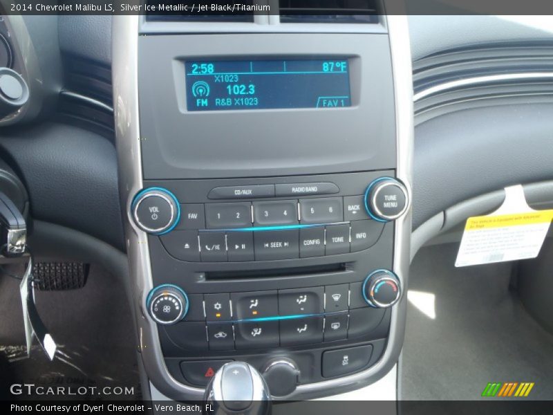 Silver Ice Metallic / Jet Black/Titanium 2014 Chevrolet Malibu LS