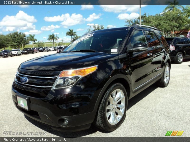 Black / Charcoal Black 2012 Ford Explorer Limited