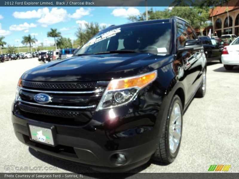 Black / Charcoal Black 2012 Ford Explorer Limited