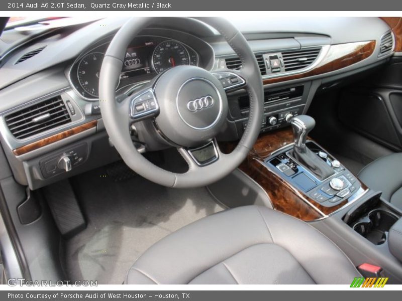 Quartz Gray Metallic / Black 2014 Audi A6 2.0T Sedan