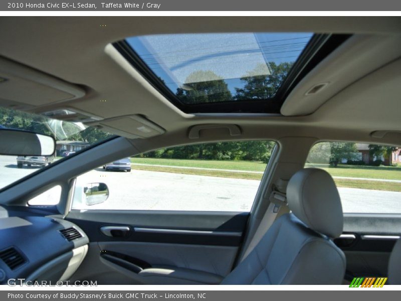Taffeta White / Gray 2010 Honda Civic EX-L Sedan