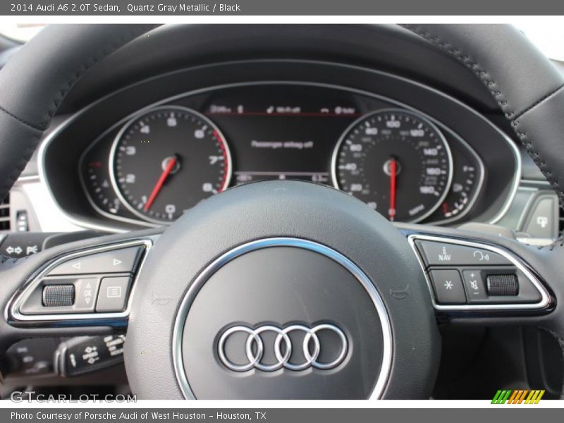 Quartz Gray Metallic / Black 2014 Audi A6 2.0T Sedan