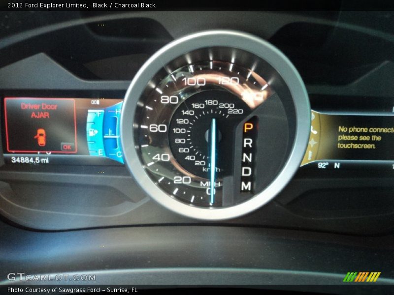 Black / Charcoal Black 2012 Ford Explorer Limited