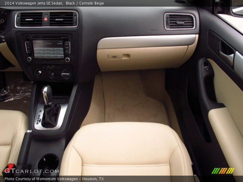 Black / Cornsilk Beige 2014 Volkswagen Jetta SE Sedan
