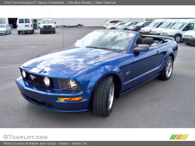 Vista Blue Metallic / Dark Charcoal 2006 Ford Mustang GT Deluxe Convertible