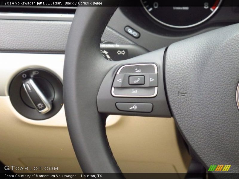 Black / Cornsilk Beige 2014 Volkswagen Jetta SE Sedan