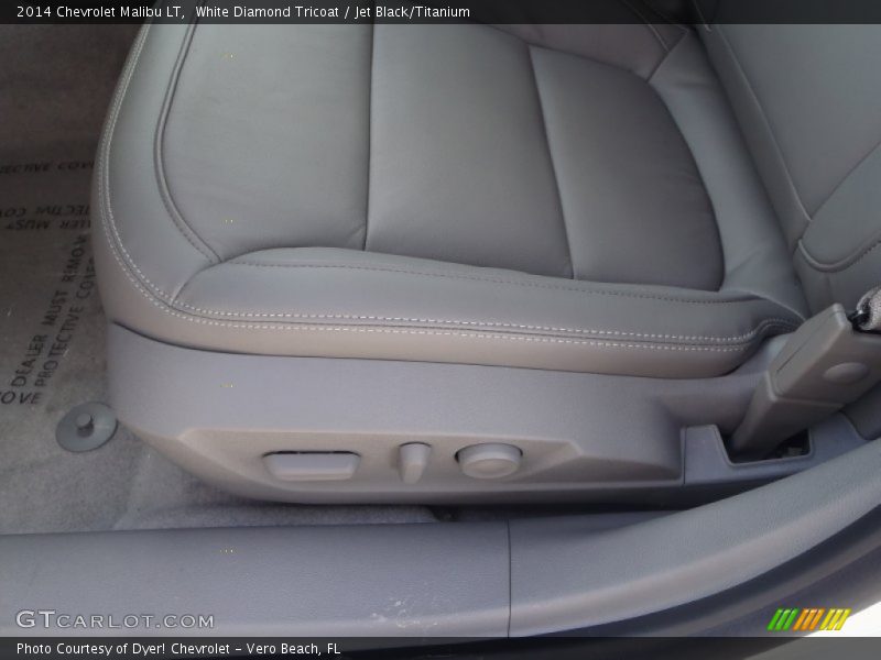 White Diamond Tricoat / Jet Black/Titanium 2014 Chevrolet Malibu LT