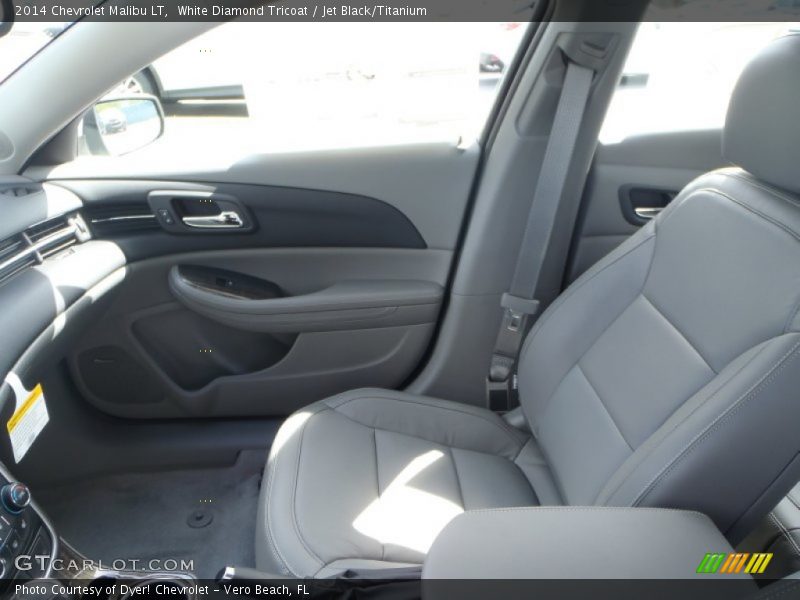White Diamond Tricoat / Jet Black/Titanium 2014 Chevrolet Malibu LT