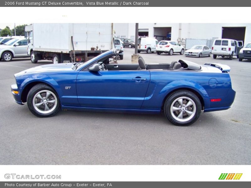 Vista Blue Metallic / Dark Charcoal 2006 Ford Mustang GT Deluxe Convertible