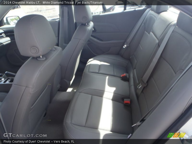 White Diamond Tricoat / Jet Black/Titanium 2014 Chevrolet Malibu LT