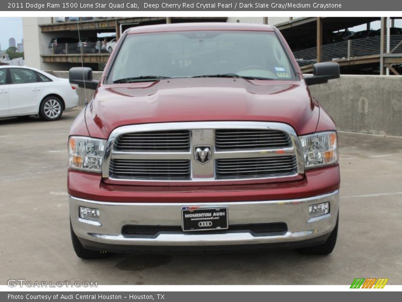 Deep Cherry Red Crystal Pearl / Dark Slate Gray/Medium Graystone 2011 Dodge Ram 1500 Lone Star Quad Cab