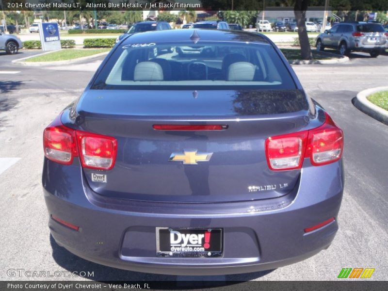 Atlantis Blue Metallic / Jet Black/Titanium 2014 Chevrolet Malibu LT