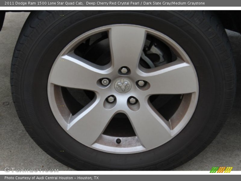 Deep Cherry Red Crystal Pearl / Dark Slate Gray/Medium Graystone 2011 Dodge Ram 1500 Lone Star Quad Cab