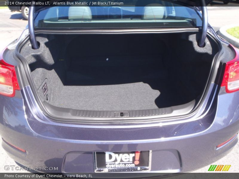 Atlantis Blue Metallic / Jet Black/Titanium 2014 Chevrolet Malibu LT