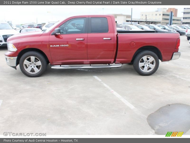 Deep Cherry Red Crystal Pearl / Dark Slate Gray/Medium Graystone 2011 Dodge Ram 1500 Lone Star Quad Cab