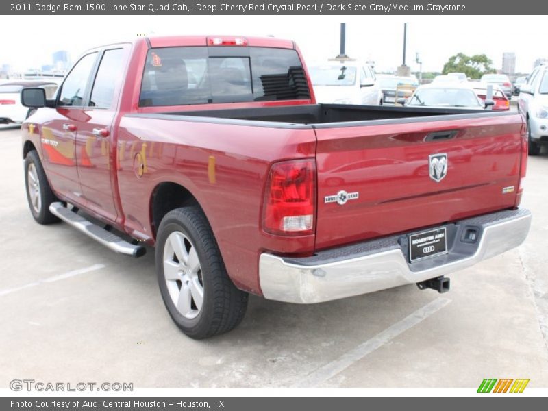 Deep Cherry Red Crystal Pearl / Dark Slate Gray/Medium Graystone 2011 Dodge Ram 1500 Lone Star Quad Cab