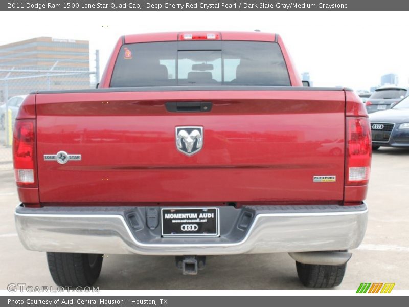 Deep Cherry Red Crystal Pearl / Dark Slate Gray/Medium Graystone 2011 Dodge Ram 1500 Lone Star Quad Cab