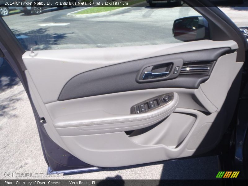Atlantis Blue Metallic / Jet Black/Titanium 2014 Chevrolet Malibu LT