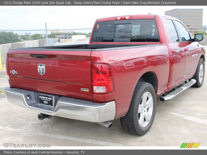 Deep Cherry Red Crystal Pearl / Dark Slate Gray/Medium Graystone 2011 Dodge Ram 1500 Lone Star Quad Cab
