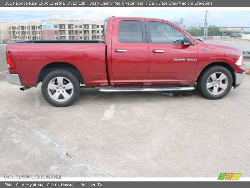 Deep Cherry Red Crystal Pearl / Dark Slate Gray/Medium Graystone 2011 Dodge Ram 1500 Lone Star Quad Cab