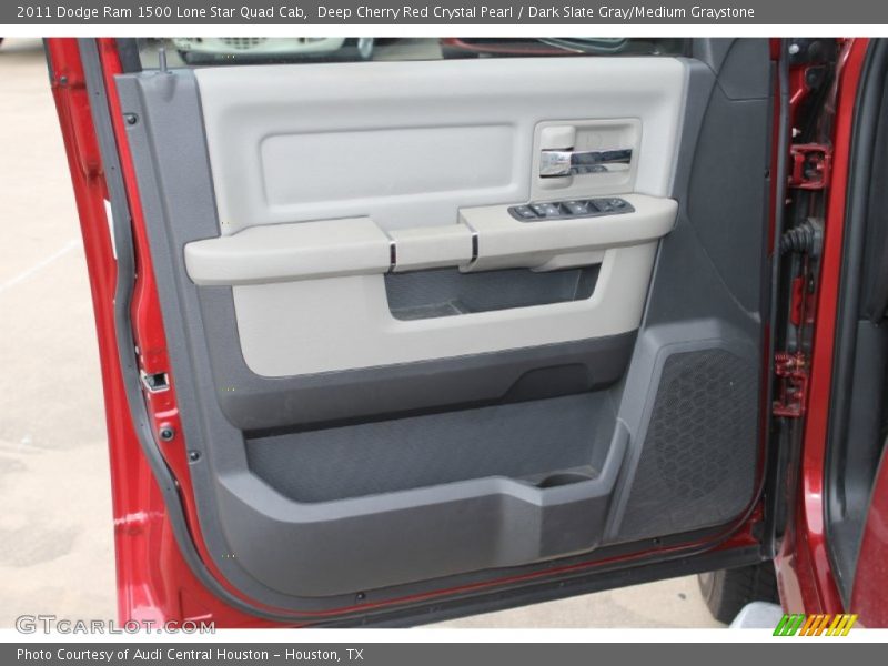 Deep Cherry Red Crystal Pearl / Dark Slate Gray/Medium Graystone 2011 Dodge Ram 1500 Lone Star Quad Cab