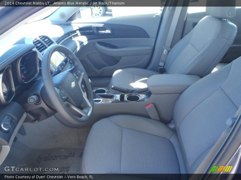 Atlantis Blue Metallic / Jet Black/Titanium 2014 Chevrolet Malibu LT
