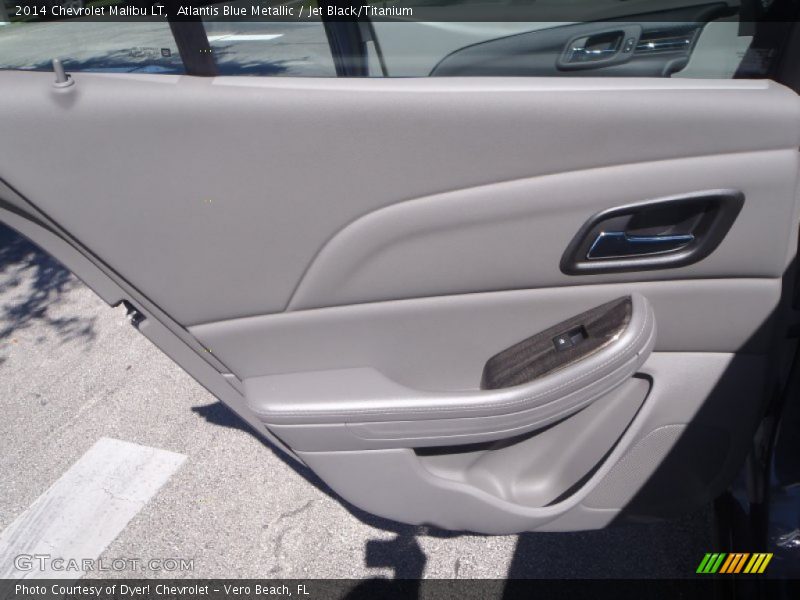 Atlantis Blue Metallic / Jet Black/Titanium 2014 Chevrolet Malibu LT