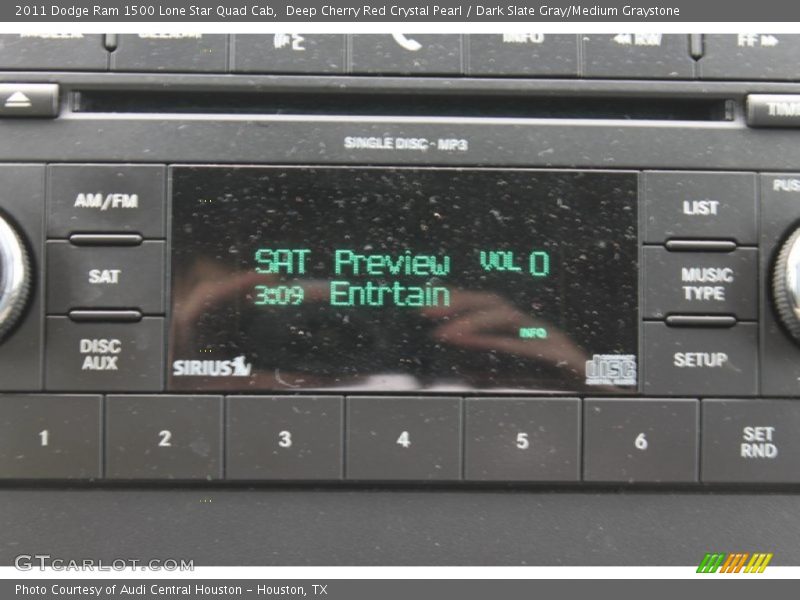 Deep Cherry Red Crystal Pearl / Dark Slate Gray/Medium Graystone 2011 Dodge Ram 1500 Lone Star Quad Cab