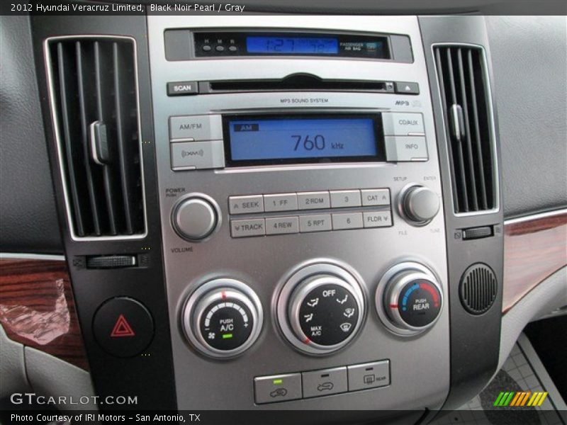 Black Noir Pearl / Gray 2012 Hyundai Veracruz Limited