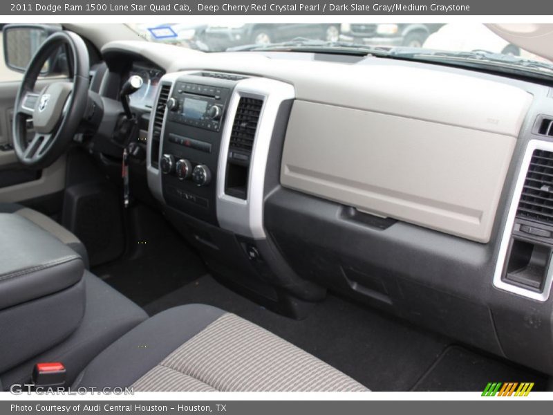 Deep Cherry Red Crystal Pearl / Dark Slate Gray/Medium Graystone 2011 Dodge Ram 1500 Lone Star Quad Cab