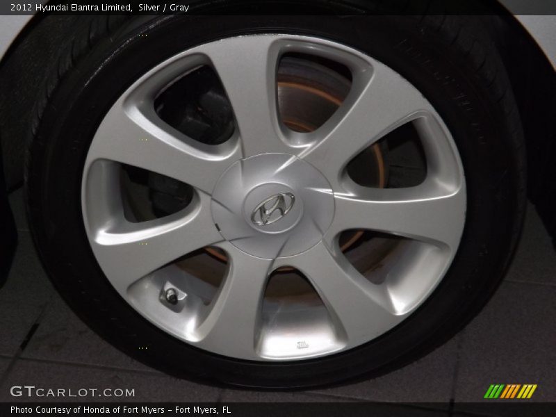 Silver / Gray 2012 Hyundai Elantra Limited