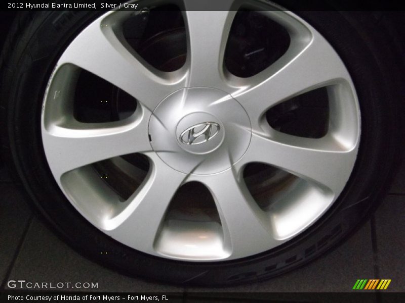 Silver / Gray 2012 Hyundai Elantra Limited