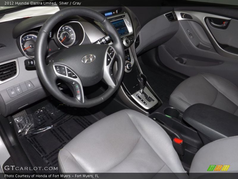 Silver / Gray 2012 Hyundai Elantra Limited