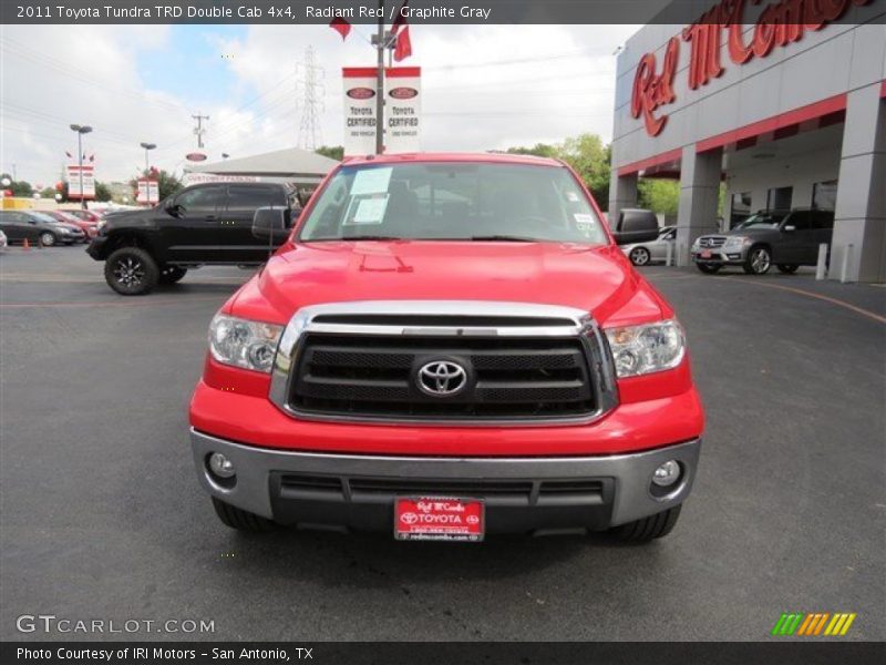 Radiant Red / Graphite Gray 2011 Toyota Tundra TRD Double Cab 4x4