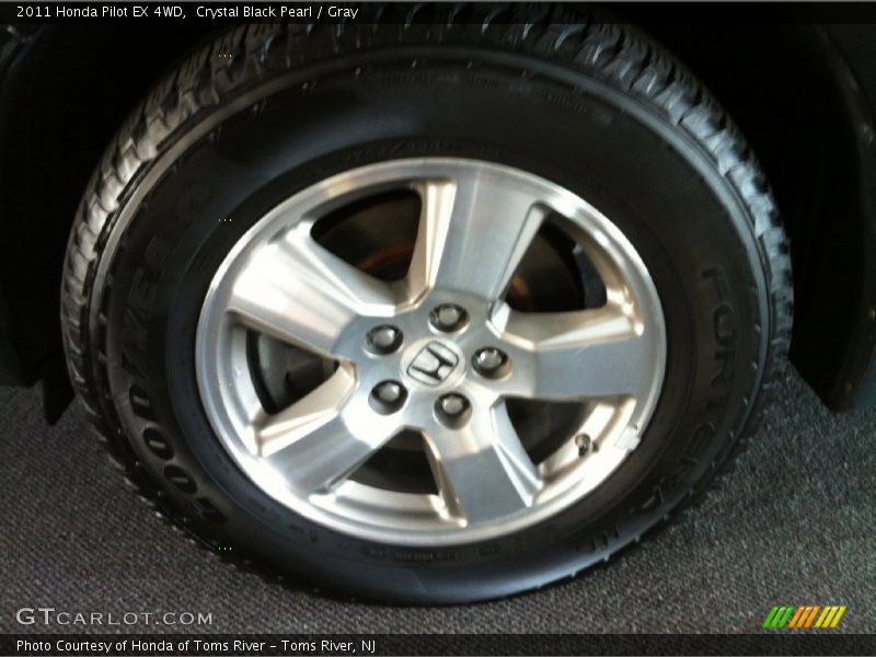 Crystal Black Pearl / Gray 2011 Honda Pilot EX 4WD