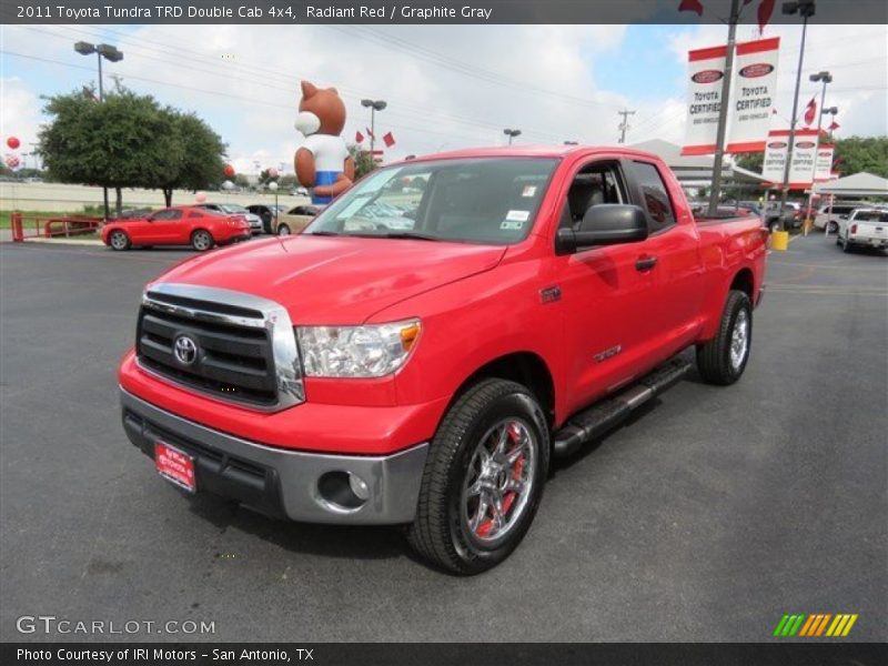 Radiant Red / Graphite Gray 2011 Toyota Tundra TRD Double Cab 4x4