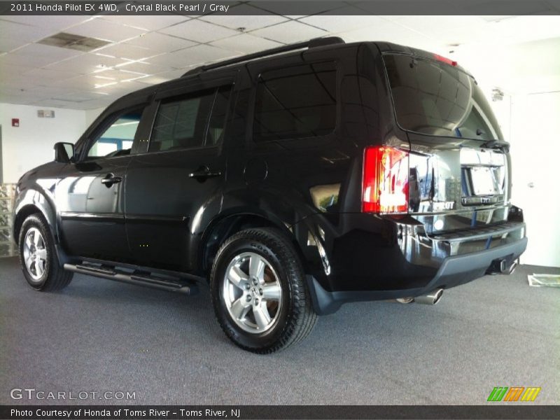 Crystal Black Pearl / Gray 2011 Honda Pilot EX 4WD