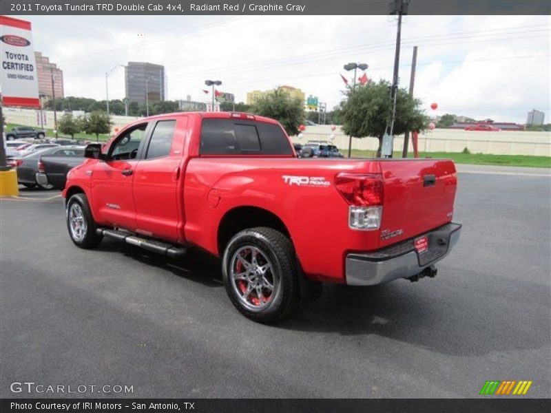 Radiant Red / Graphite Gray 2011 Toyota Tundra TRD Double Cab 4x4