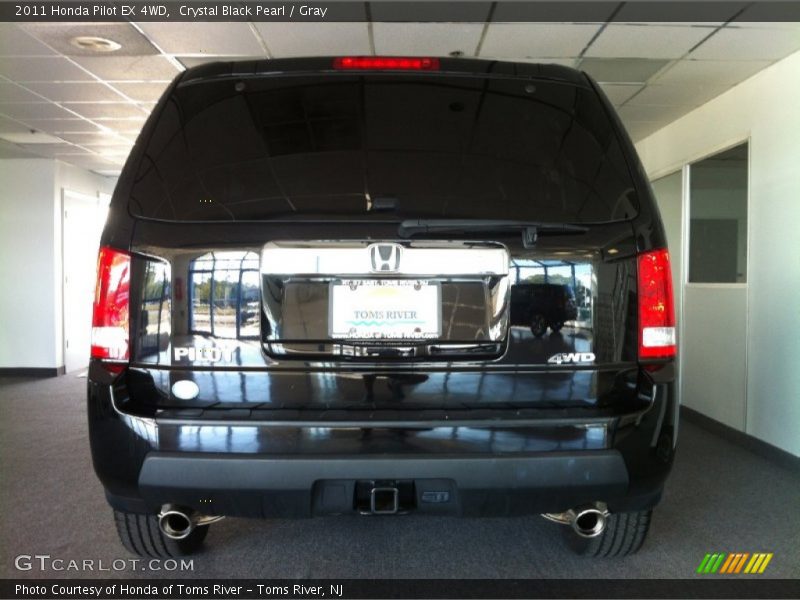 Crystal Black Pearl / Gray 2011 Honda Pilot EX 4WD