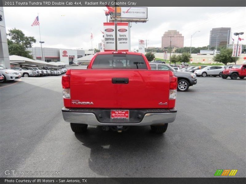 Radiant Red / Graphite Gray 2011 Toyota Tundra TRD Double Cab 4x4