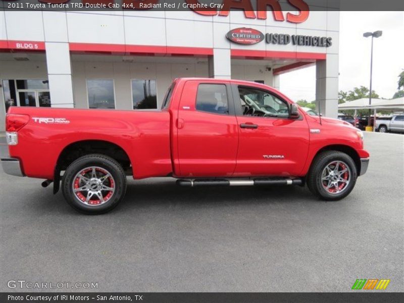 Radiant Red / Graphite Gray 2011 Toyota Tundra TRD Double Cab 4x4