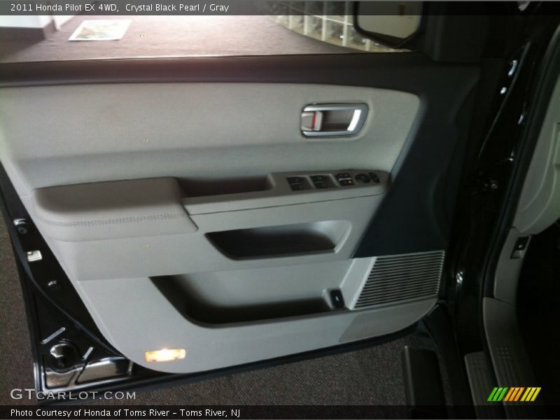 Crystal Black Pearl / Gray 2011 Honda Pilot EX 4WD